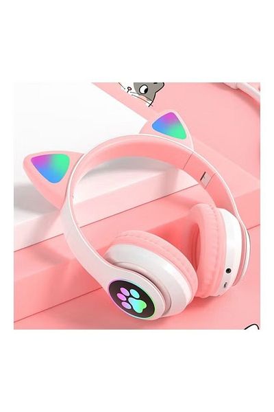rexa Wireless Cat Ear Headphone With LED Lights