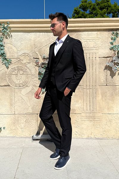 ModaPlaza Men's Vest Suit 5276