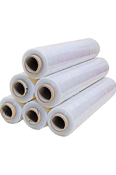 huitich 6 Piece Stretch Wrapping Film 2.5 Kg Roll Clear 50 Cm Length