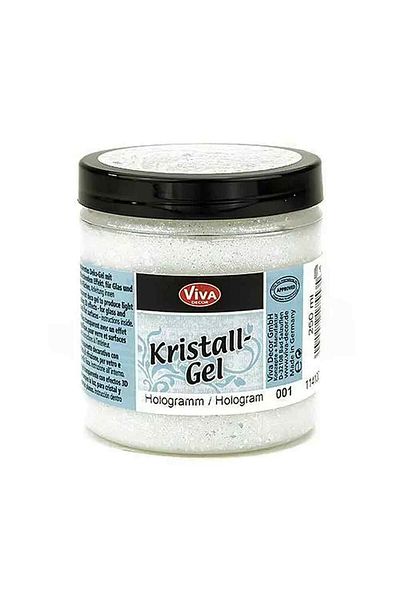 Viva Decor crystal effect gel polish, 250ml Spectrum white (hologram)