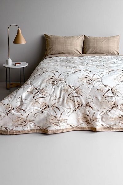 Alla Turca Single Summer Sleeping Set |   Flat Sheet |   Natura Milk Coffee