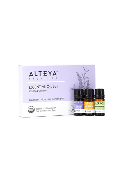Alteya Organics Set cadou uleiuri esențiale Alteya Organics 3x5 ml