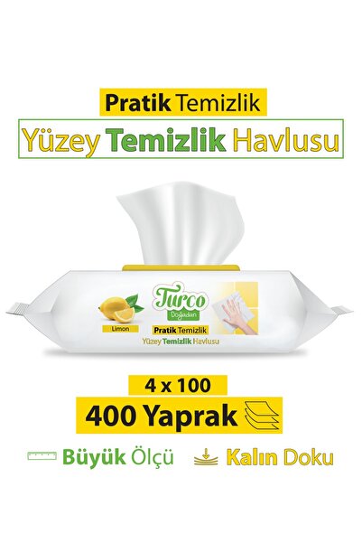 Turco Doğadan Pratik Temizlik Turco Doğadan Pratik Yüzey Temizlik Havlusu Lim...