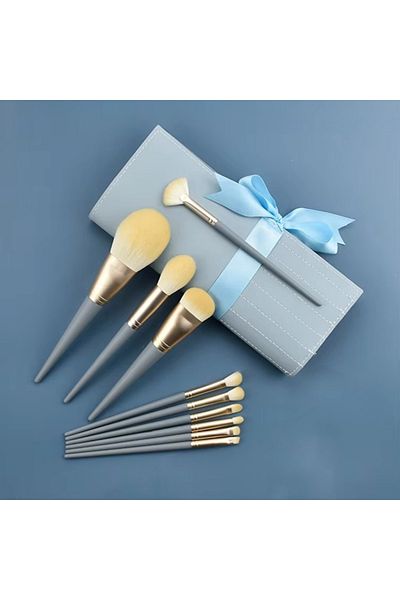 gaman Set of 10 Makeup Brushes for Professional Touches Makeup Brushes with Case