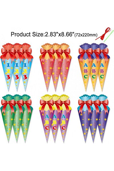 HOWAF Back to School Decoration Set, Paper/Latex, Multicolor, 54 Pieces