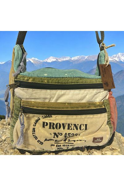 Old Cotton Quality Vintage Antique Casual Travel School Messenger Bag 28 cm X 26 cm