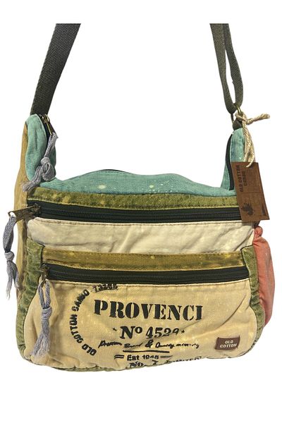 Old Cotton Quality Vintage Antique Casual Travel School Messenger Bag 28 cm X 26 cm