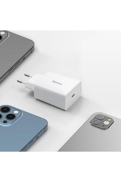 Baseus Incarcator retea Baseus, Speed Mini, USB-C, PD, 3A, 20W (Alb)