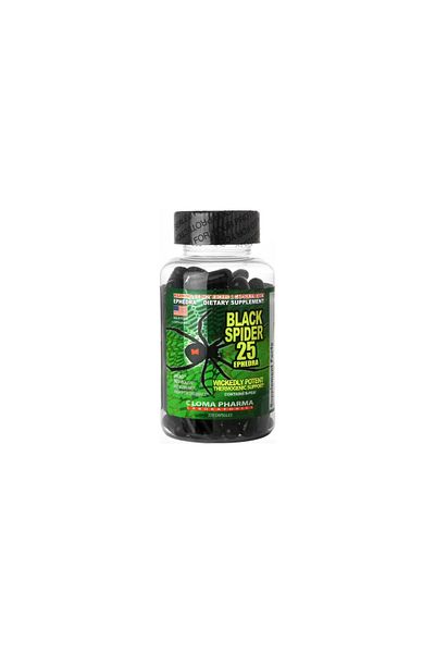 Cloma Pharma Black Spider Metabolism & Fat Burner, 100 Caps, 100 Servings