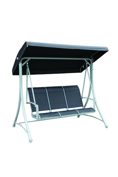 jumi Garden Swing with 3 Seats Made of Textilene
