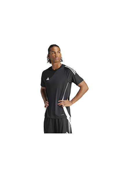 adidas Tiro24 Jsy Ανδρική φανέλα ποδοσφαίρου IJ7676 Μαύρη