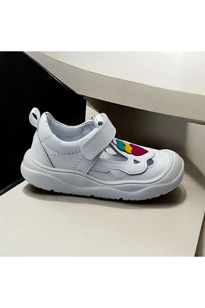 JOJO KIDS Female Child Inside Outside Genuine Leather Orthopedic Closed Sandals , Back Support Shoes