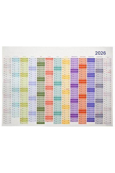 Iordache Laurentiu Calendar Planner Anual A2 13 luni 2026, colorat