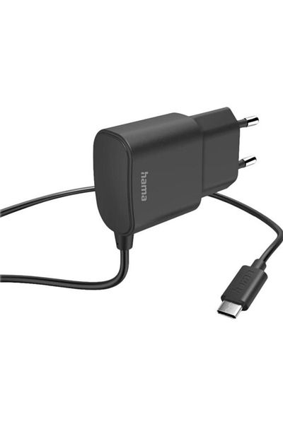 Hama Hama 201618 Charger, USB-C, 12 W, 1 m (Black)