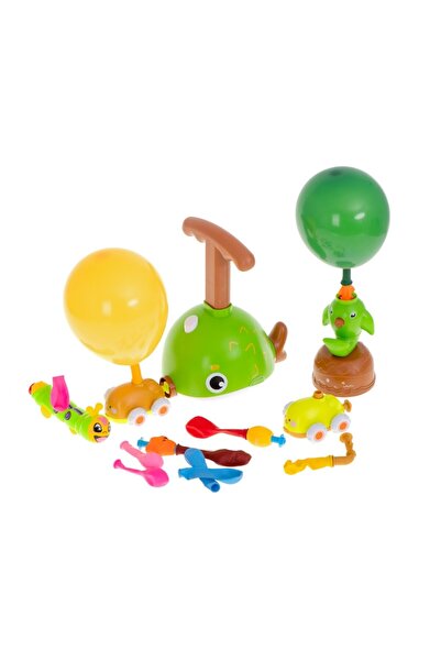 ideal STORE Aerodynamic Balloon Launcher Puffer idealSTORE, Dimensions 18 x 13 x 22 cm, Includes 2 Rocket Cars,