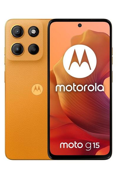 Motorola Moto G15 Smartphone, 8GB RAM, 256GB, Helio G81, 6.72" IPS LCD, Orange