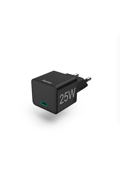 Hama Hama 86425 Charger, USB-C PD 25W (Black)
