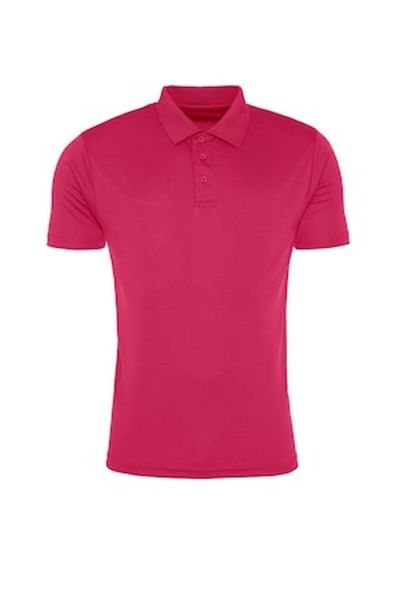 OEM Tricou polo sport pentru bărbați, material sintetic, elastic și ușor, fuchsia, M