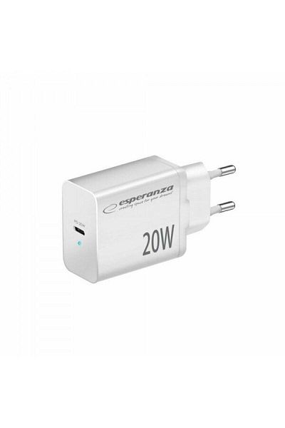 ESPERANZA Incarcator de retea Esperanza EZC104W, 20W, Usb-C PD, Alb