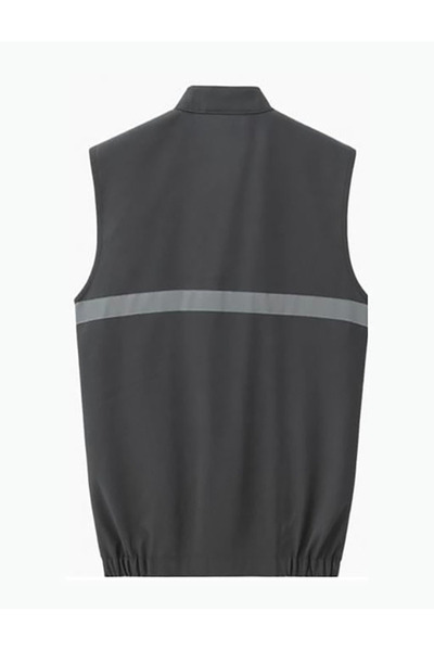 Çamdalı İş Elbiseleri Mualta Model 2 Summer Work Vest 16/12 Gabardine Fabric 100% Cotton Saks Blue Robe