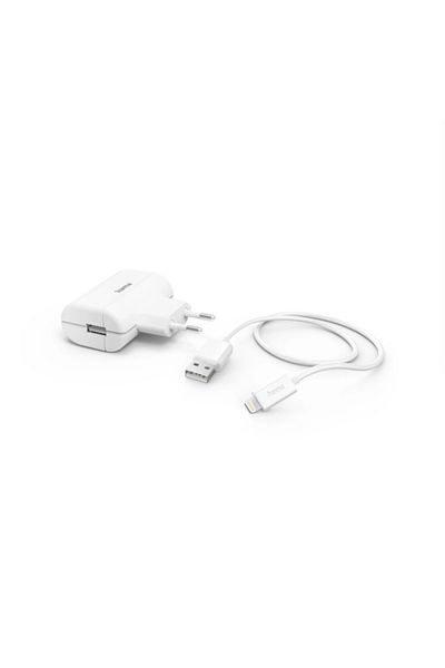 Hama Hama 201619 Charger, Lightning, 12 W, 1 m (White)