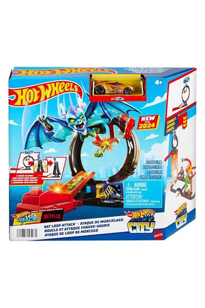 mattel Playset Hot Wheels City, Bat Loop Attack