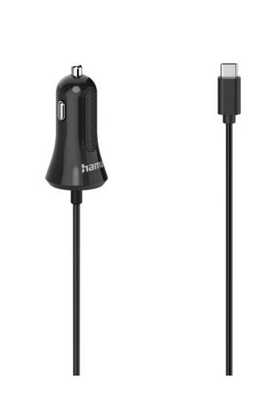 Hama Hama 86419 Car Charger, USB-C, 12 W, 1 m (Black)
