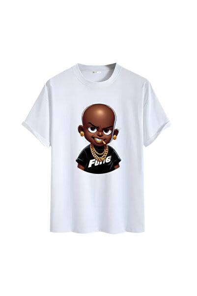 Gölge Store تي شيرت مطبوع عليه شخصية الرسوم المتحركة للجنسين