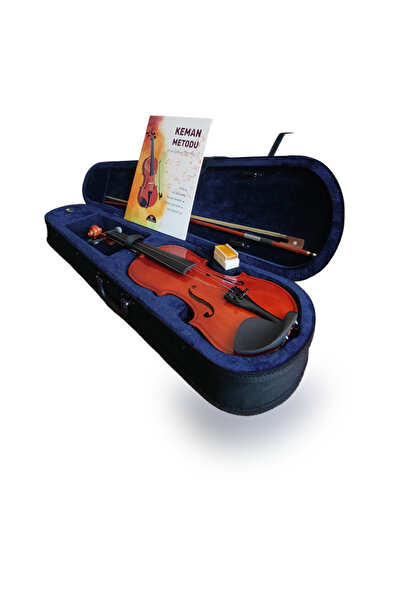 Mendini Öğrenci Kemanı 1/2 Parlak (Çanta, Yay, K. Metodu, Reçine veSusturucu)
