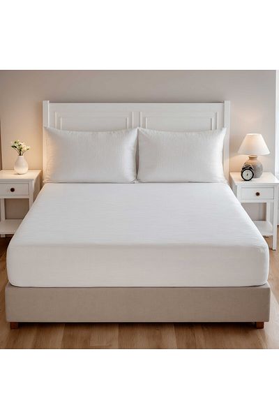 kesenegore Double Fitted Sheet Set 1 Fitted Sheet (160 X 200) 2 Pillowcases (50 X 70)