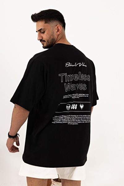 QUİCKPREP Timeless Waves Λευκό μπλουζάκι Oversize – Ανδρικό Casual και Streetwear Μόδα 100% βαμβάκι