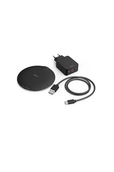 Hama Wireless charger HAMA QI-FC15 Metal 201687, QI, 15W (Black)