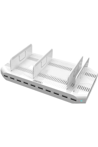 Unitek Statie de andocare Unitek Y/2172 10x USB 2.4A 96W (Alb)