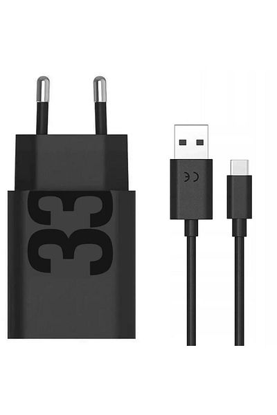 Motorola Incarcator retea Motorola TurboPower 33W PG38C06448, 1 x USB-A, inclus cablu USB Type-C 1 m, Negru