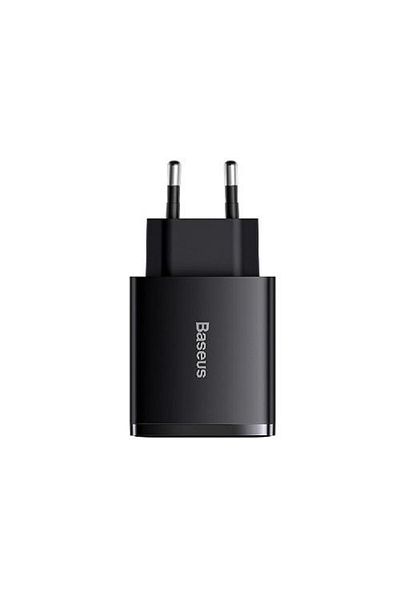 Baseus Incarcator retea Baseus CCXJ-E01, 2 x USB, 1 x USB-C, PD, 3A, 30 W, Negru
