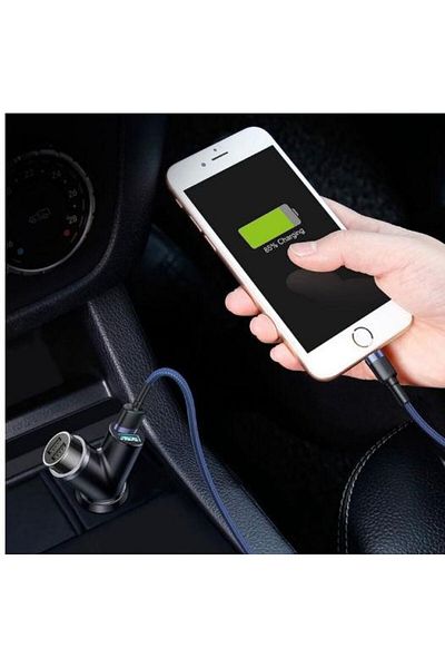 Baseus Baseus CCALL-YX01 Splitter Car Charger, 2 x USB, 3.4A (Black)