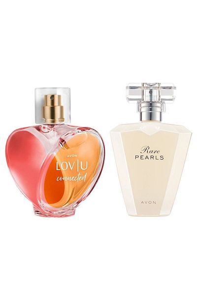 AVON Lov U connected Eau de Parfum and Rare Pearls Eau de Parfum Set