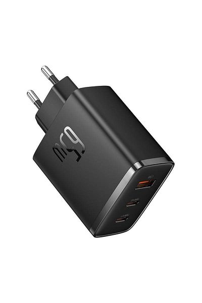 Baseus Baseus OS-Cube Pro wall charger, 2x USB-C + USB, 65W, Black