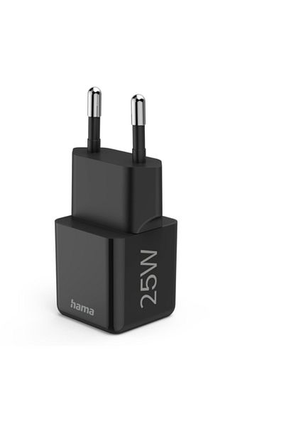Hama Hama Super-Mini 201985 fast charger, USB-C, PD / Qualcomm, 25W (Black)