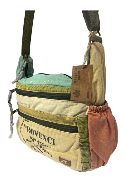 Old Cotton Quality Vintage Antique Casual Travel School Messenger Bag 28 cm X 26 cm