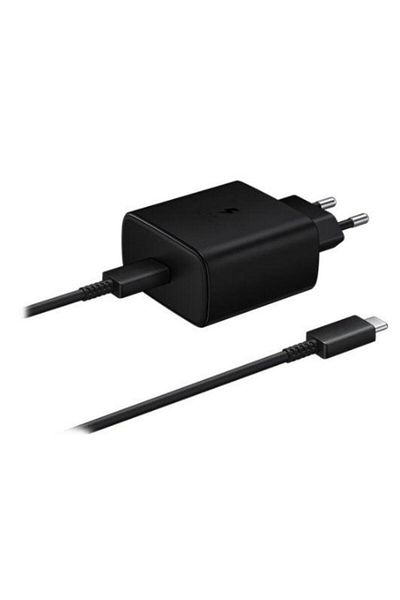 Samsung Incarcator retea Samsung EP-TA845XBEGWW Fast Charger, 1 x USB-C, 45W + cablu USB-C (Negru)