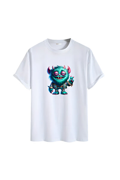 Gölge Store تي شيرت مطبوع عليه شخصية الرسوم المتحركة للجنسين