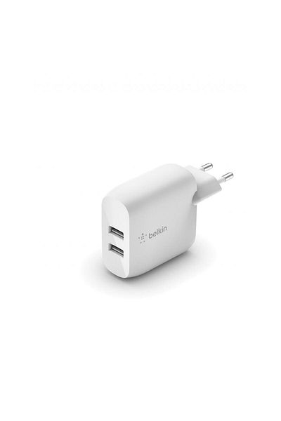 Belkin Belkin BOOST CHARGE 24W wall charger, 2 x USB-A, White
