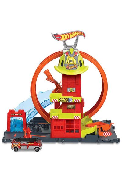 mattel Playset Hot Wheels City - Super Loop Fire Station