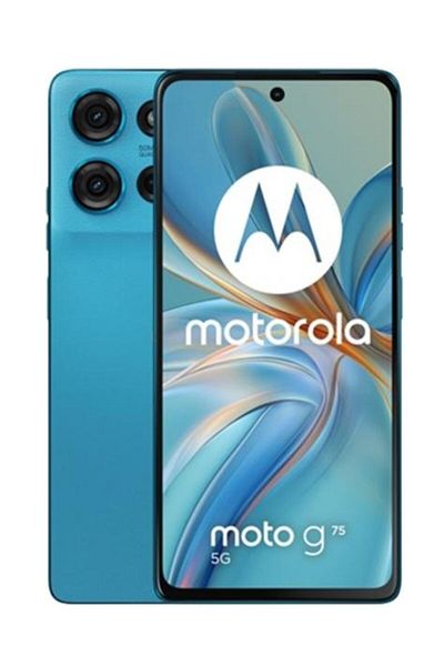 Motorola Moto G75 Smartphone, Snapdragon 6 Gen 3, 8GB RAM, 256GB, 5G, 50MP Camera, Blue
