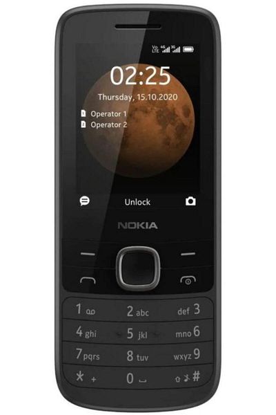 Nokia 225 Dual SIM 4G Mobile Phone - Black, Premium Design, Long-lasting Battery