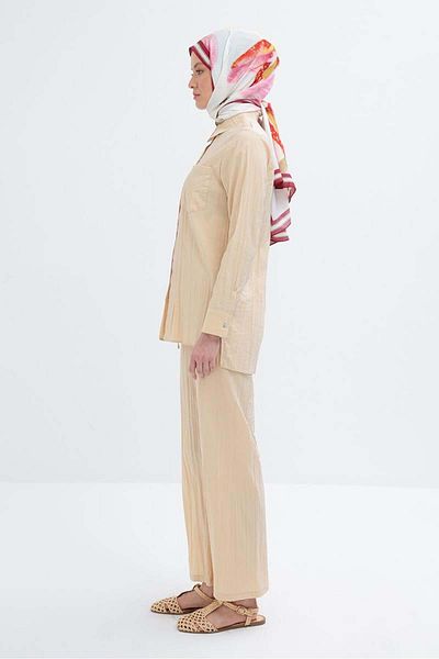 ALLDAY Beige-Kraşlı Trousers Suit