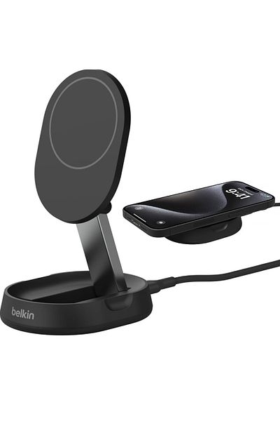 Belkin Incarcator Wireless Belkin Boost Pro Convertible Qi2 15W WIA008 pentru iPhone cu MagSafe (noPSU)