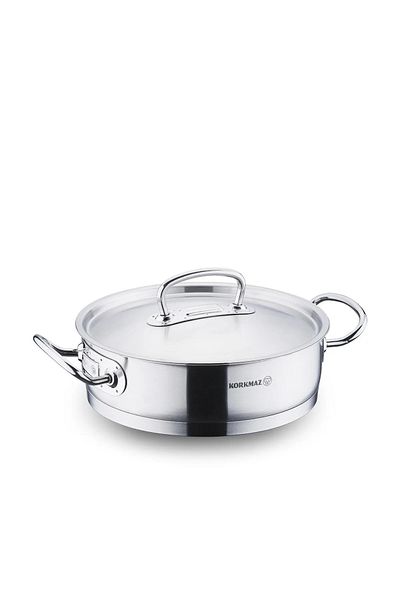 KORKMAZ "Pro" 24X7 cm Sauté Pot -Induction Based-