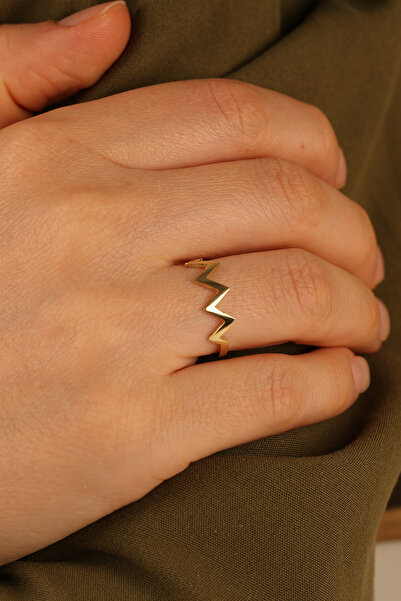 Çgk Çiğdem Gürel Kuyumculuk Zikzak Çıtır Altın Yüzük